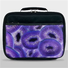 Sliced Kiwi Fruits Purple Lunch Bag by Pakrebo