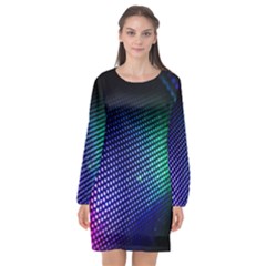 Background Blur Bokeh Close Up Long Sleeve Chiffon Shift Dress  by Pakrebo