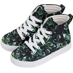 Beautiful Botanical Bright Kids  Hi-top Skate Sneakers by Pakrebo