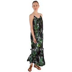 Beautiful Botanical Bright Cami Maxi Ruffle Chiffon Dress