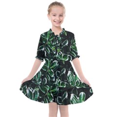 Beautiful Botanical Bright Kids  All Frills Chiffon Dress