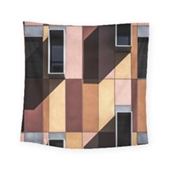 Architectural Design Architecture Building Colors Square Tapestry (small) by Pakrebo