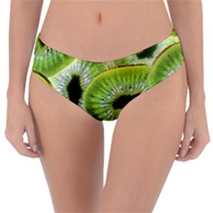 Sliced Kiwi Fruits Green Reversible Classic Bikini Bottoms by Pakrebo