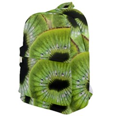 Sliced Kiwi Fruits Green Classic Backpack by Pakrebo