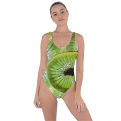 Sliced Kiwi Fruits Green Bring Sexy Back Swimsuit by Pakrebo