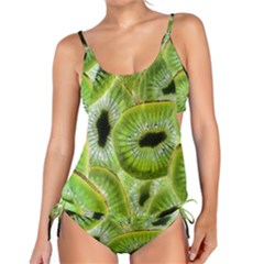 Sliced Kiwi Fruits Green Tankini Set by Pakrebo