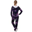 Purple Leaves Women s Tracksuit View2