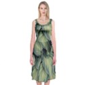 Closeup Photo Of Green Variegated Leaf Plants Midi Sleeveless Dress View1