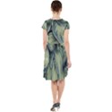 Closeup Photo Of Green Variegated Leaf Plants Cap Sleeve Midi Dress View2