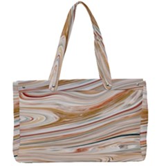 Brown And Yellow Abstract Painting Canvas Work Bag by Pakrebo