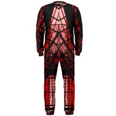 Low Angle Photography Of Red Metal Tower Onepiece Jumpsuit (men)  by Pakrebo