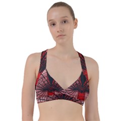 Low Angle Photography Of Red Metal Tower Sweetheart Sports Bra by Pakrebo