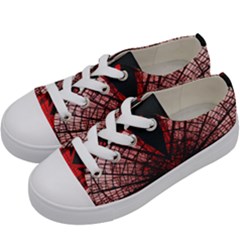 Low Angle Photography Of Red Metal Tower Kids  Low Top Canvas Sneakers by Pakrebo