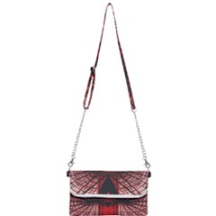 Low Angle Photography Of Red Metal Tower Mini Crossbody Handbag by Pakrebo