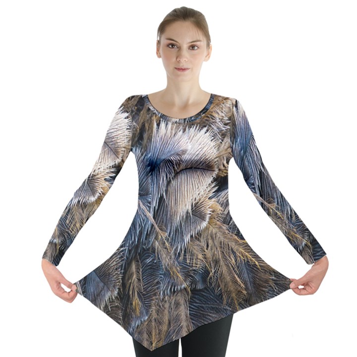 Dried Leafed Plants Long Sleeve Tunic 