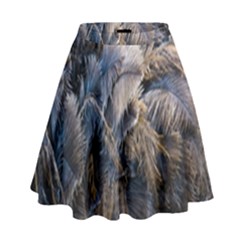 Dried Leafed Plants High Waist Skirt by Pakrebo