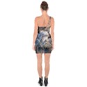 Dried Leafed Plants One Soulder Bodycon Dress View2