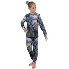 Dried Leafed Plants Kids  Long Sleeve Set  by Pakrebo