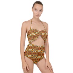 Ml-c5-2 Scallop Top Cut Out Swimsuit by ArtworkByPatrick