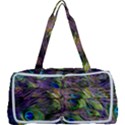 Green Purple And Blue Peacock Feather Digital Wallpaper Multi Function Bag View1