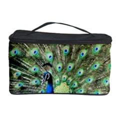 Blue And Green Peacock Cosmetic Storage by Pakrebo