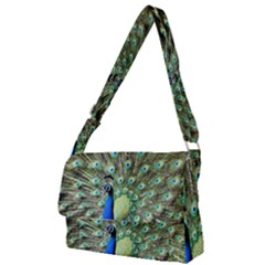 Blue And Green Peacock Full Print Messenger Bag