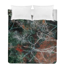 Aerial Photography Of Green Leafed Tree Duvet Cover Double Side (full/ Double Size) by Pakrebo