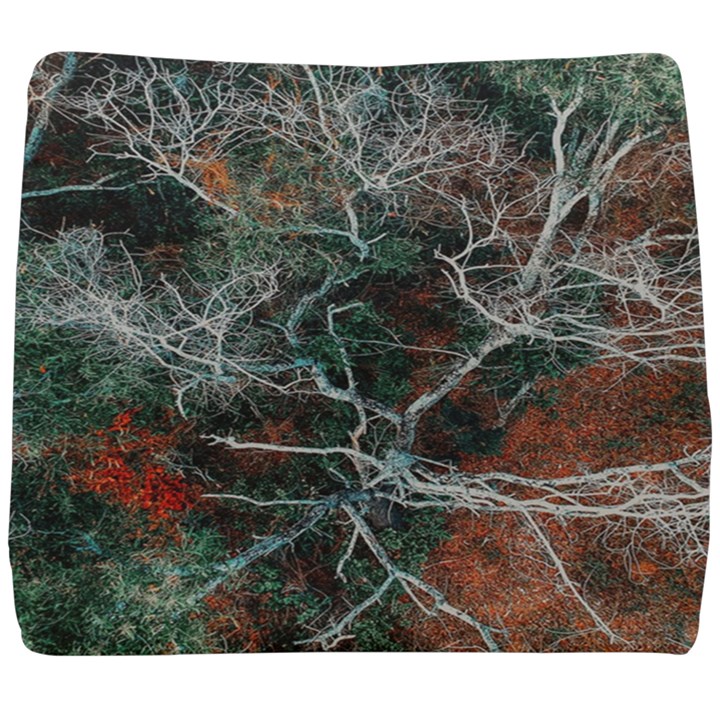 Aerial Photography Of Green Leafed Tree Seat Cushion