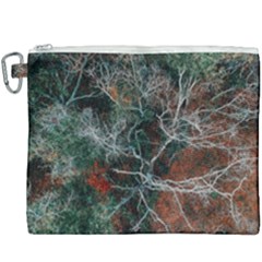 Aerial Photography Of Green Leafed Tree Canvas Cosmetic Bag (xxxl) by Pakrebo