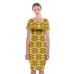 Ml-c5-4 Classic Short Sleeve Midi Dress by ArtworkByPatrick