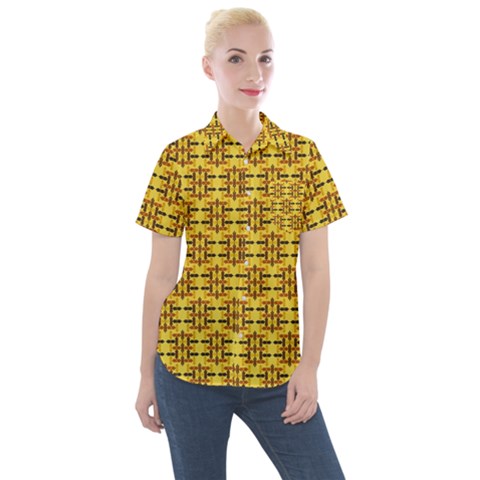 Ml-c5-4 Women s Short Sleeve Pocket Shirt by ArtworkByPatrick