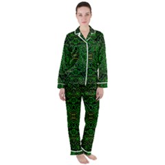 Ml-c5-6 Satin Long Sleeve Pyjamas Set by ArtworkByPatrick