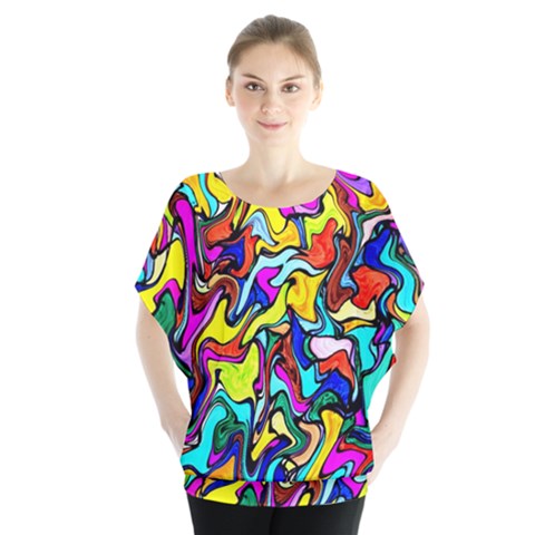 Ml-c5-8 Batwing Chiffon Blouse by ArtworkByPatrick