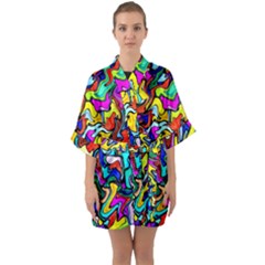 Ml-c5-8 Quarter Sleeve Kimono Robe