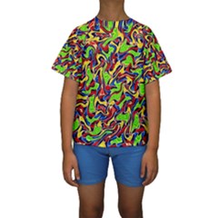 Ml-c5-9 Kids  Short Sleeve Swimwear by ArtworkByPatrick