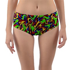 Ml-c5-9 Reversible Mid-waist Bikini Bottoms by ArtworkByPatrick