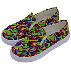 Ml-c5-9 Kids  Canvas Slip Ons by ArtworkByPatrick