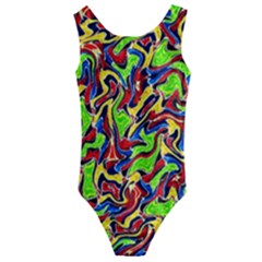 Ml-c5-9 Kids  Cut-out Back One Piece Swimsuit by ArtworkByPatrick