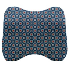 Geometric Tile Velour Head Support Cushion