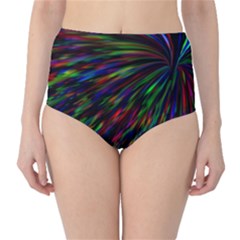 Explosion Fireworks Rainbow Classic High-waist Bikini Bottoms by Bajindul