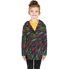 Explosion Fireworks Rainbow Kids  Double Breasted Button Coat