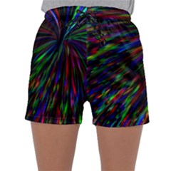 Explosion Fireworks Rainbow Sleepwear Shorts by Bajindul