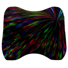 Explosion Fireworks Rainbow Velour Head Support Cushion by Bajindul