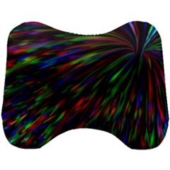 Explosion Fireworks Rainbow Head Support Cushion by Bajindul