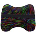 Explosion Fireworks Rainbow Head Support Cushion View2