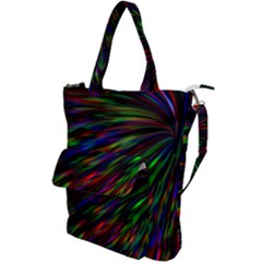 Explosion Fireworks Rainbow Shoulder Tote Bag by Bajindul