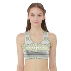 Guilloche Border Sports Bra With Border by Bajindul