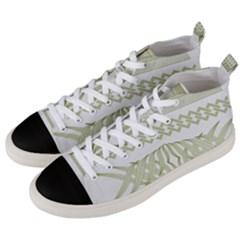 Guilloche Border Men s Mid-top Canvas Sneakers by Bajindul