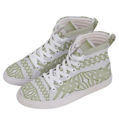 Guilloche Border Women s Hi-top Skate Sneakers by Bajindul