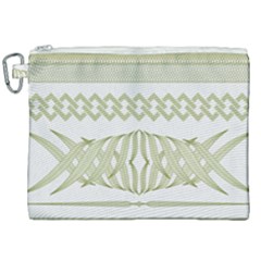 Guilloche Border Canvas Cosmetic Bag (xxl) by Bajindul